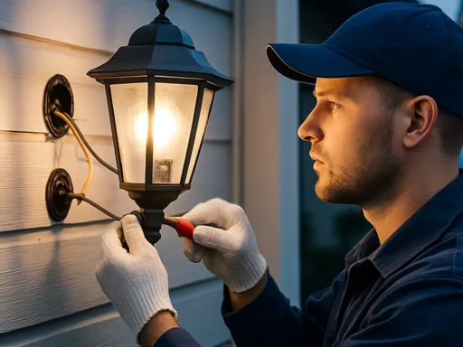 Hoe je buitenverlichting veilig installeert