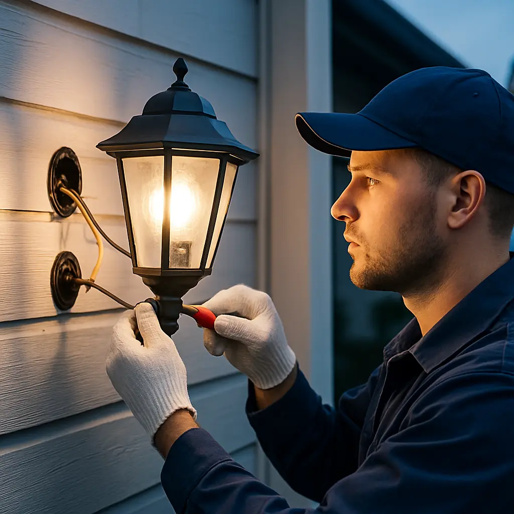 Hoe je buitenverlichting veilig installeert