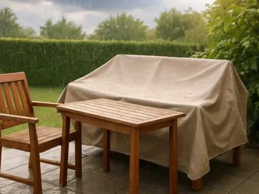 Hoe je tuinmeubelen beschermt tegen regen en zon