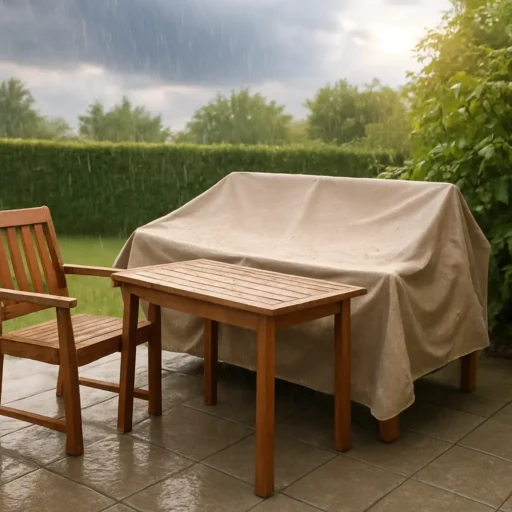 Hoe je tuinmeubelen beschermt tegen regen en zon