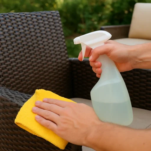 Hoe je tuinmeubelen schoonmaakt zonder ze te beschadigen