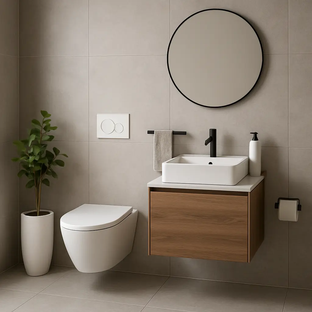 Inspiratie voor een moderne toiletruimte