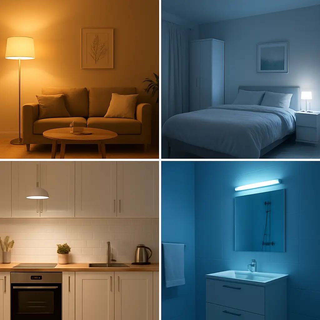Welke lichtkleur je kiest voor elke kamer